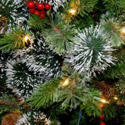 National Tree Company 7.5-ft Pine Pre-lit Artificial Christmas Tree with White Incandescent Lights