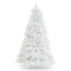 National Tree Company 7-ft Dunhill fir Pre-lit White Artificial Christmas Tree with Clear Incandescent Lights