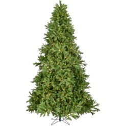 Fraser Hill Farm 8-ft Pine Pre-lit Artificial Christmas Tree with White LED Lights