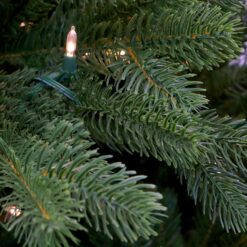 Fraser Hill Farm 8-ft Pine Pre-lit Artificial Christmas Tree with White LED Lights