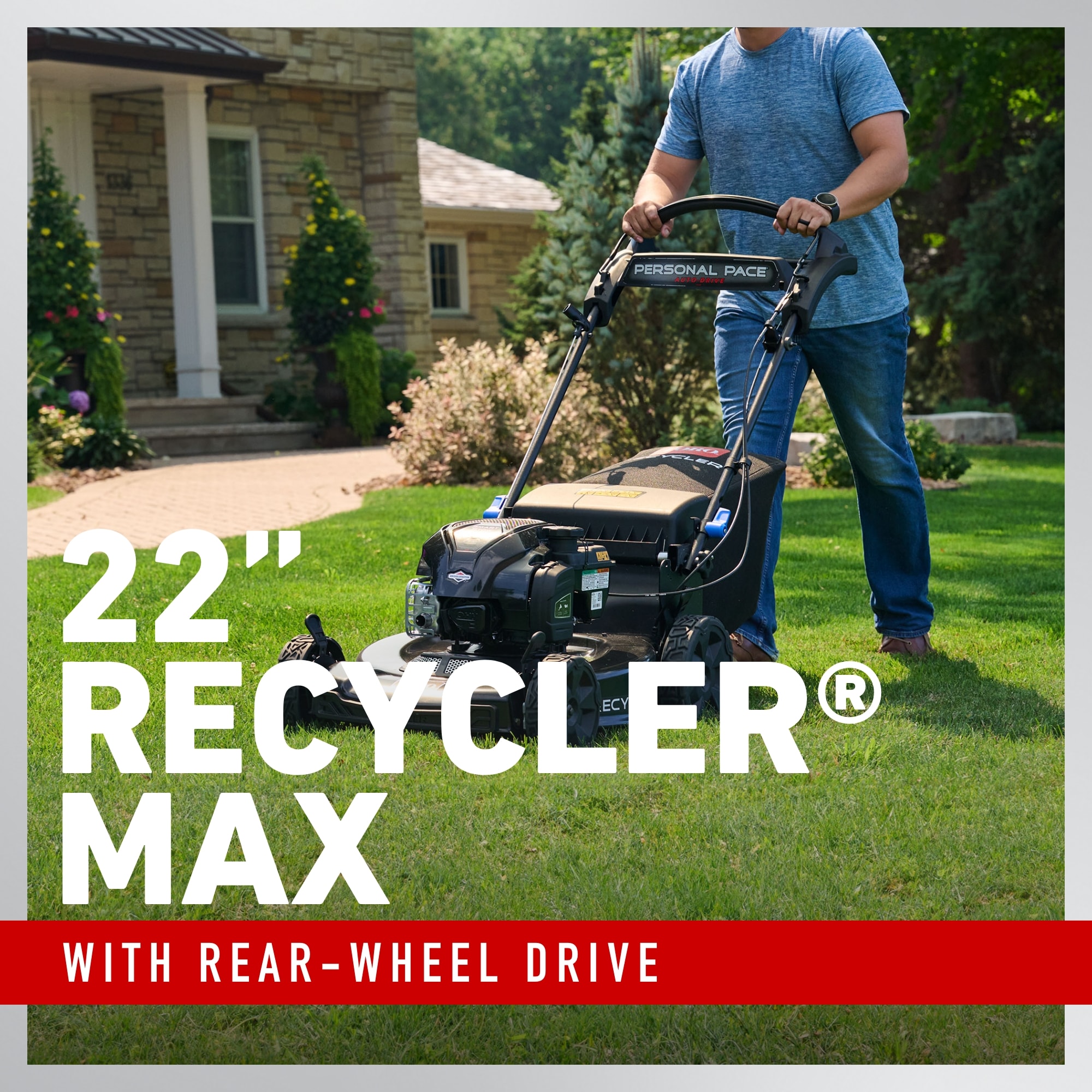 Toro Recycler Max with Personal Pace and Smart Stow 22-in Gas Self-propelled lawn mower with 163-cc Briggs and Stratton Engine