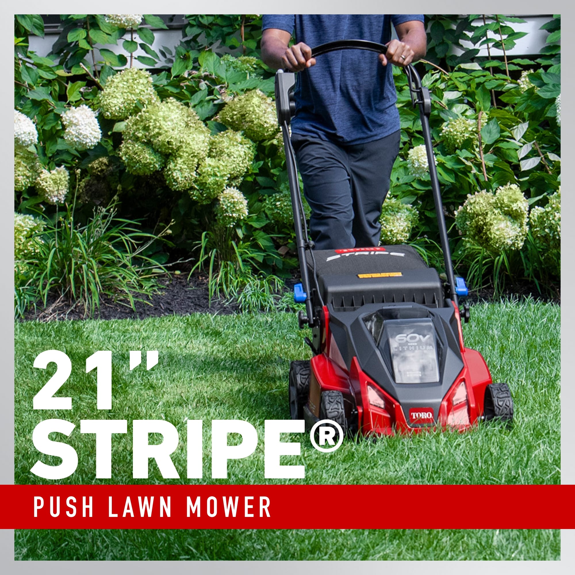 Toro Stripe 60-volt , ( 1 ) 4 Ah 21-in Push Battery Walk Mower