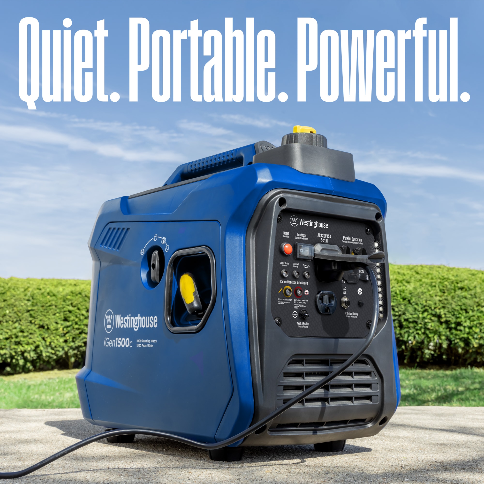 Westinghouse iGen1500c Recoil Start 1500 -Watt Single Fuel (Gasoline) Inverter Generator