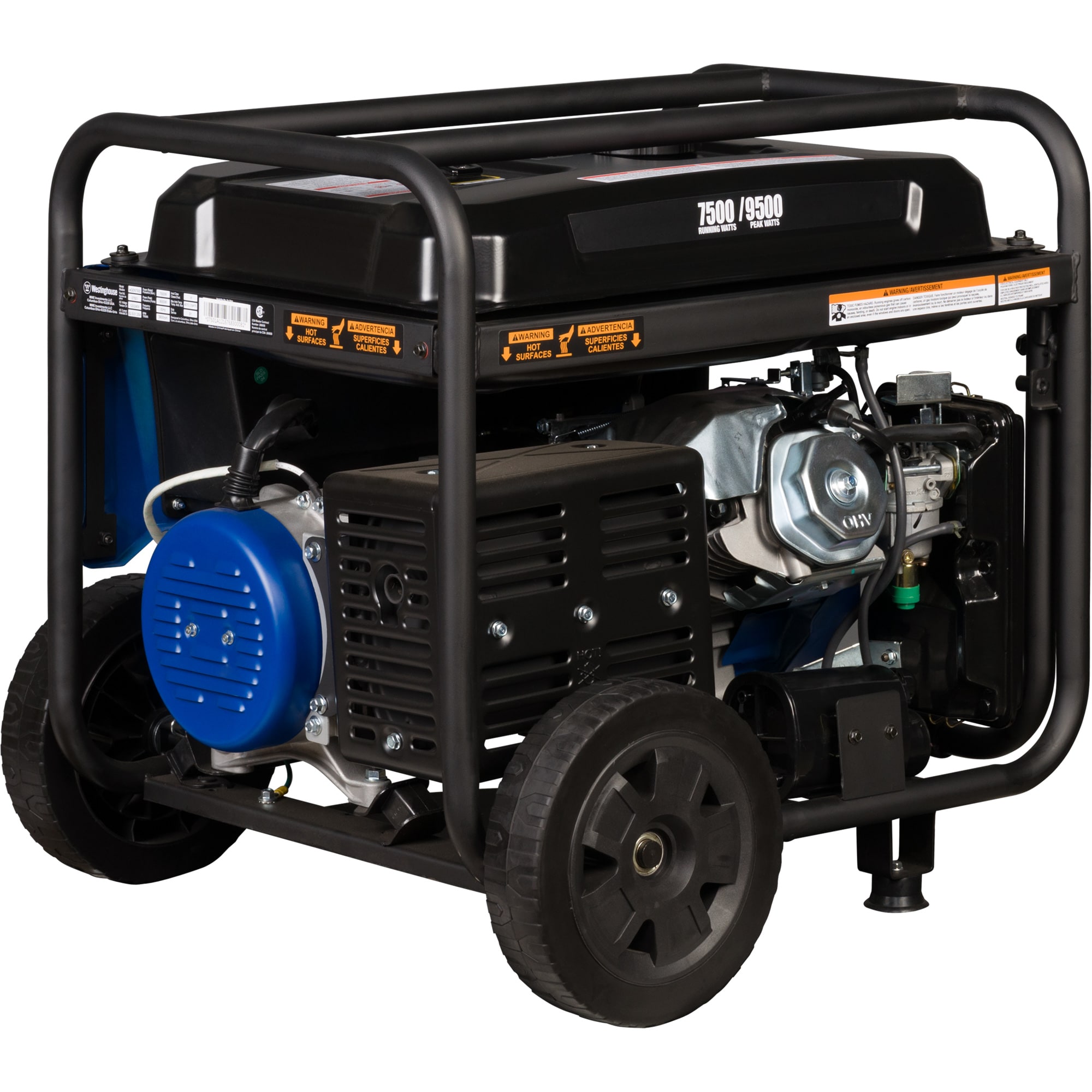 Westinghouse WGen7500c Remote Electric Start 9500 / 7500 -Watt Single fuel Portable Generator