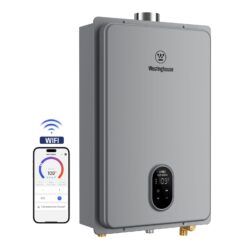 Westinghouse Apolo Performance Propane Gas Tankless Water Heater 120,000 BTU, Up to 5.1 GPM Instant Hot Water Heater NG, Smart WIFI Enabled, Indoor, 120V, CSA Certified, Gray
