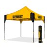 DEWALT 10-ft x 10-ft Square Black Pop-up canopy