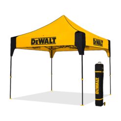DEWALT 10-ft x 10-ft Square Black Pop-up canopy