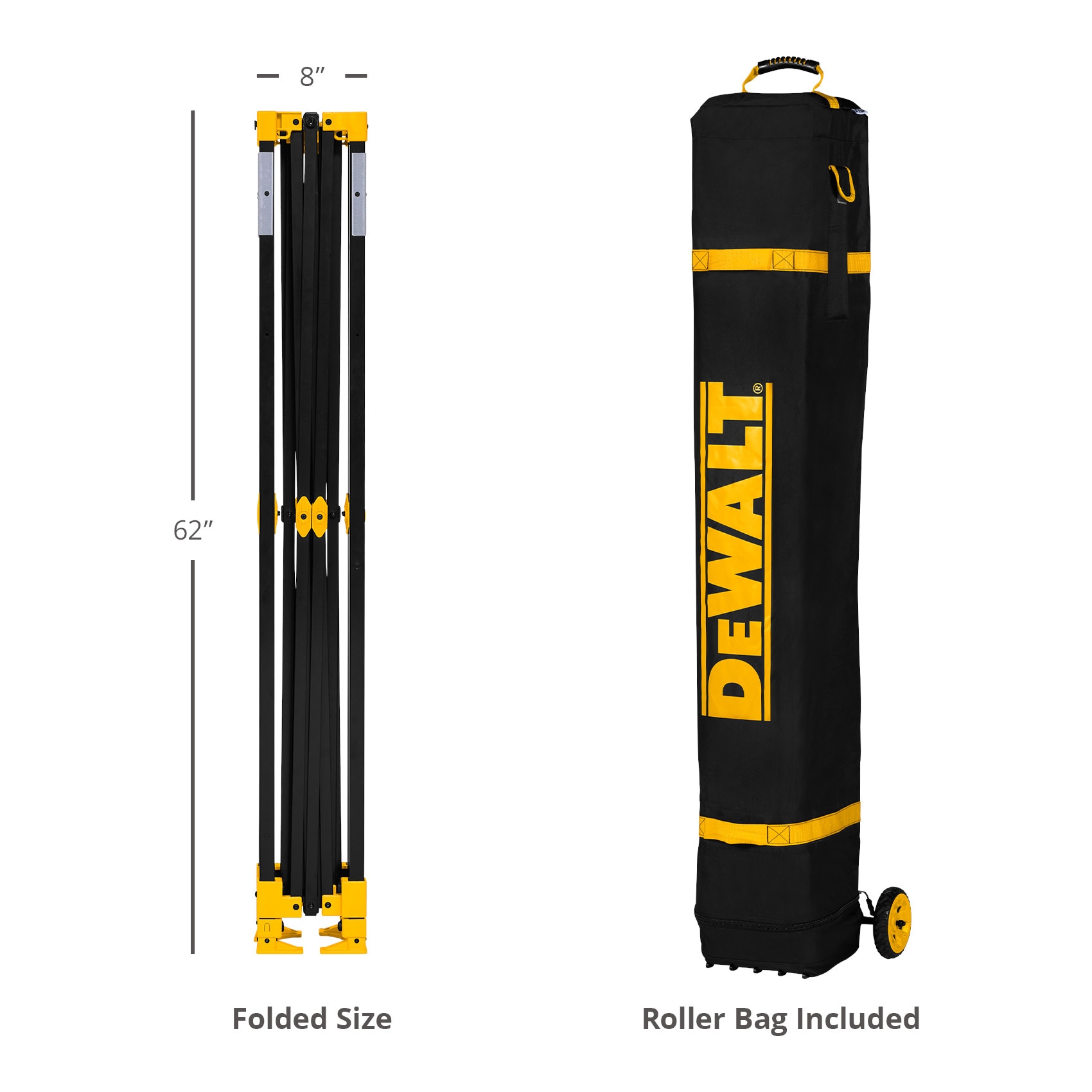 DEWALT 10-ft x 10-ft Square Black Pop-up canopy
