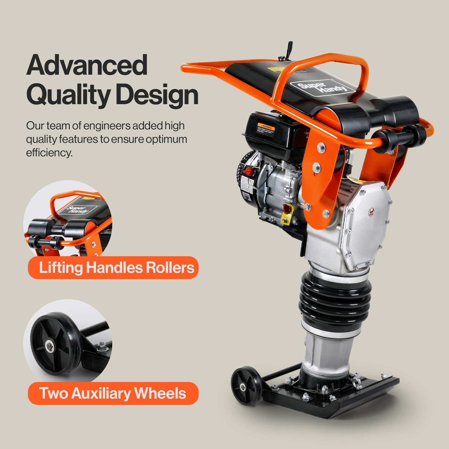 SuperHandy 7 HP 11-in x 13-in Plate Compactor