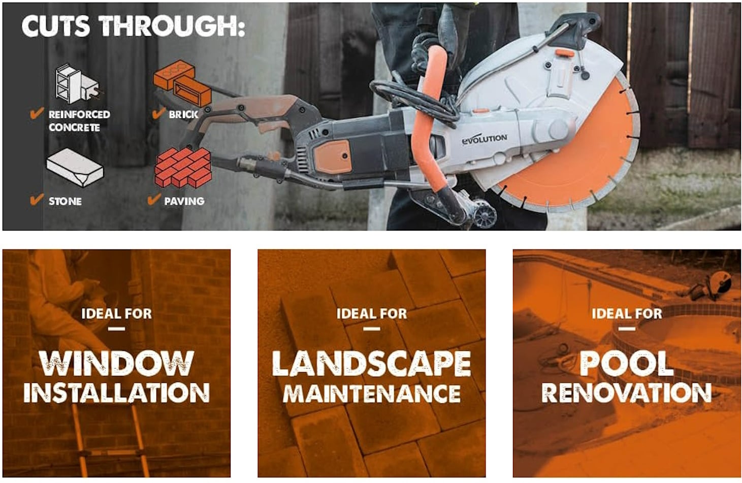 Evolution 12-in Concrete Saw