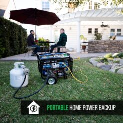 DuroMax HX 210cc Electric Start Camping and RV Ready 5500 / 4500 -Watt Dual fuel Portable Generator