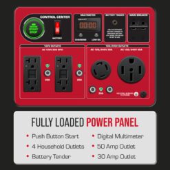 DuroStar 13000 / 10500 -Watt Tri fuel Portable Generator