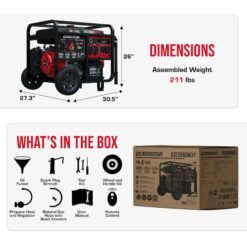 DuroStar 13000 / 10500 -Watt Tri fuel Portable Generator