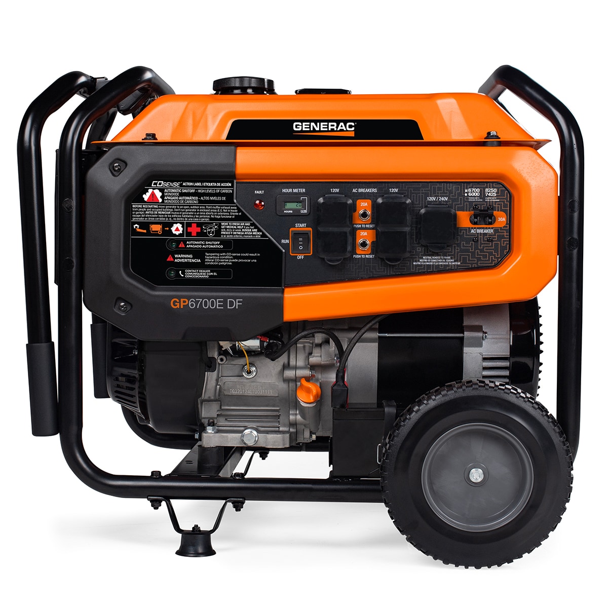 Generac 49 State 8250 / 6700 -Watt Dual fuel Portable Generator
