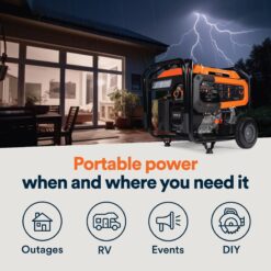 Generac 49 State 8250 / 6700 -Watt Dual fuel Portable Generator