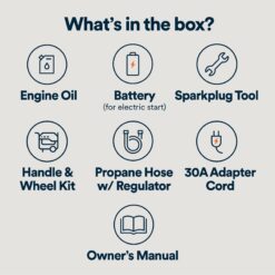 Generac 49 State 8250 / 6700 -Watt Dual fuel Portable Generator