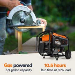 Generac Gas-Powered 8125 / 6500 -Watt Single fuel Portable Generator