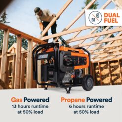 Generac 50 State 8250 / 6700 -Watt Dual fuel Portable Generator