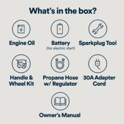Generac 50 State 8250 / 6700 -Watt Dual fuel Portable Generator