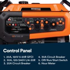 Generac 50 State 8250 / 6700 -Watt Dual fuel Portable Generator