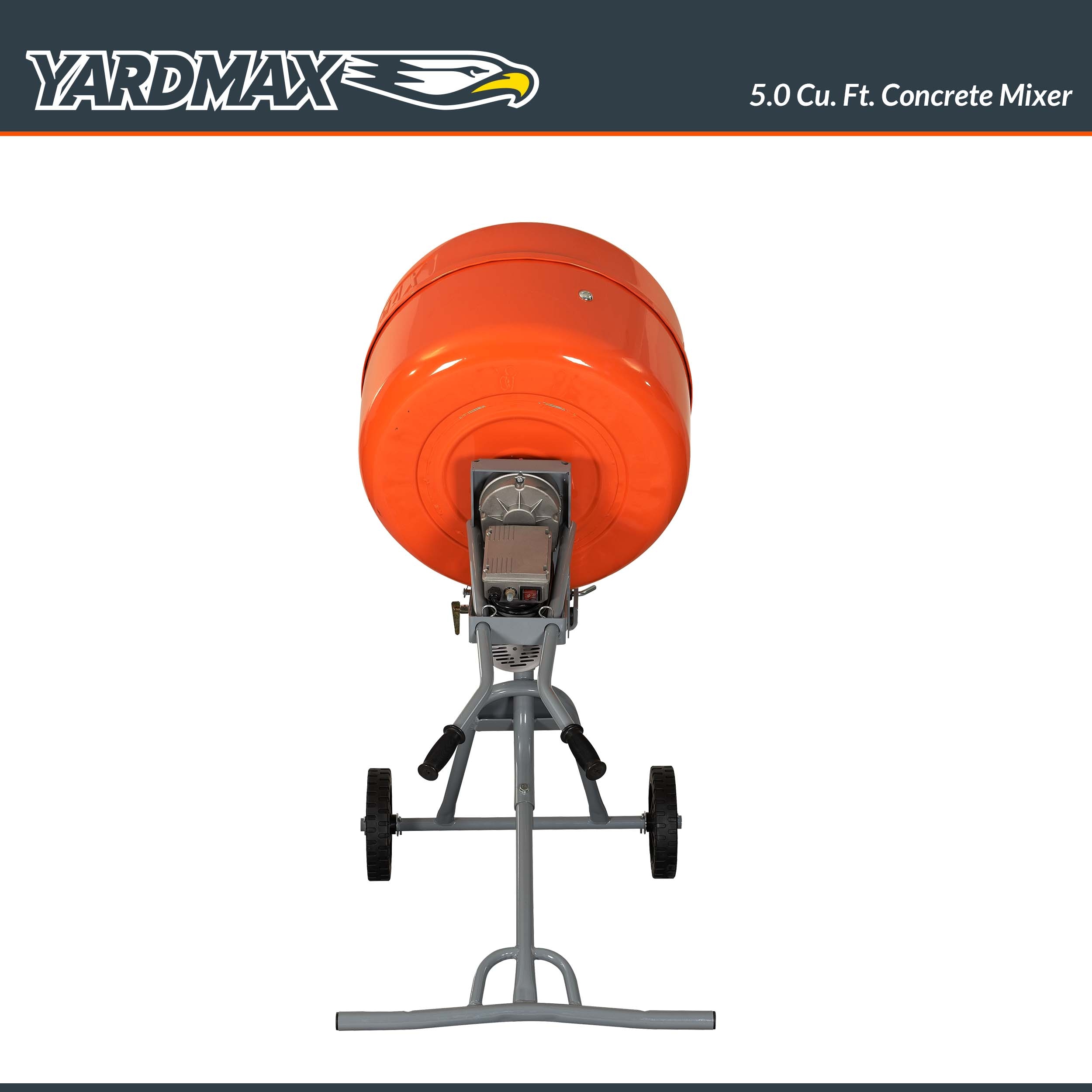 YARDMAX 5.0 CU FT concrete mixer 5.0-cu ft 0.75 -HP Concrete Mixers