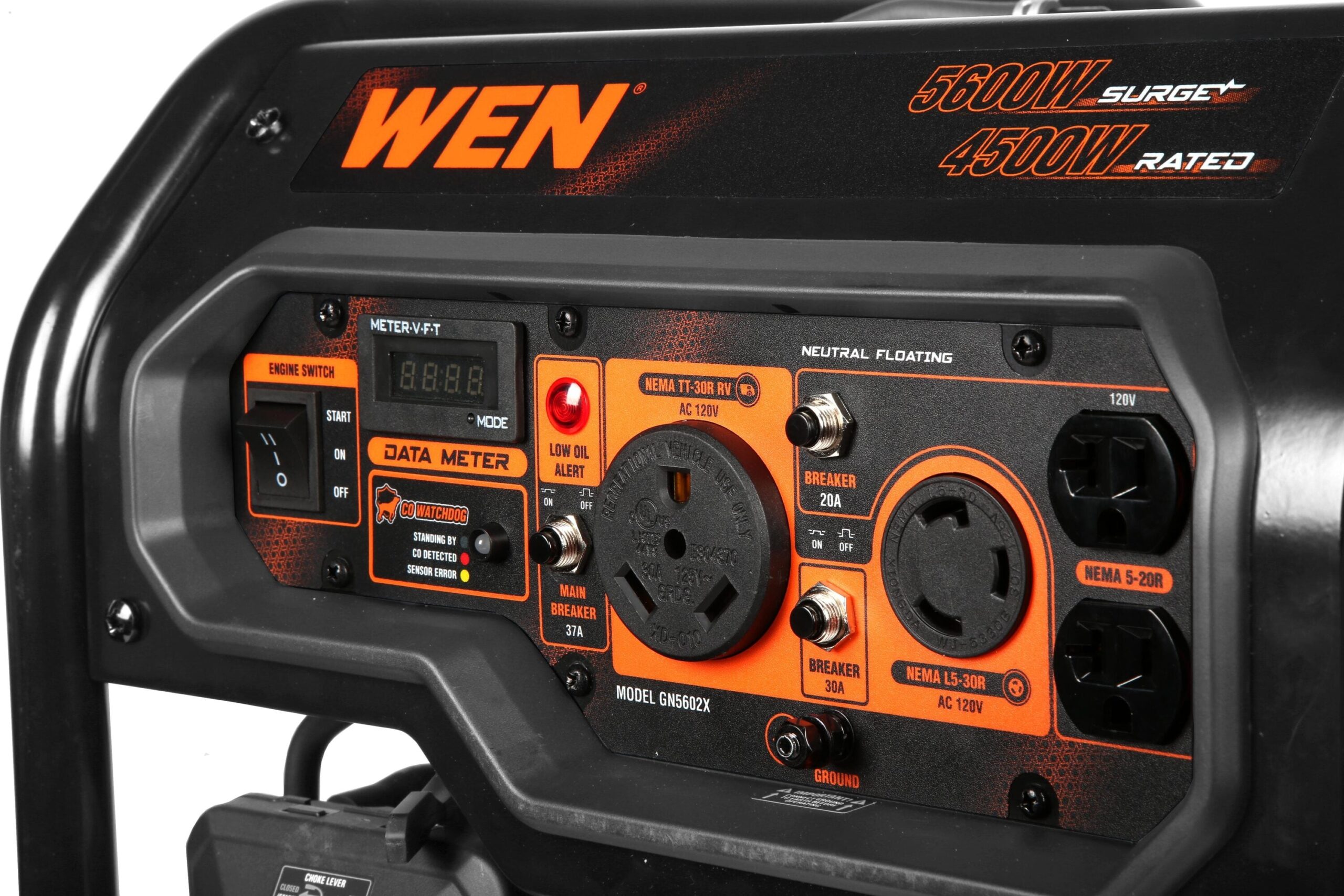 WEN 5600 / 4500 -Watt Single fuel Portable Generator