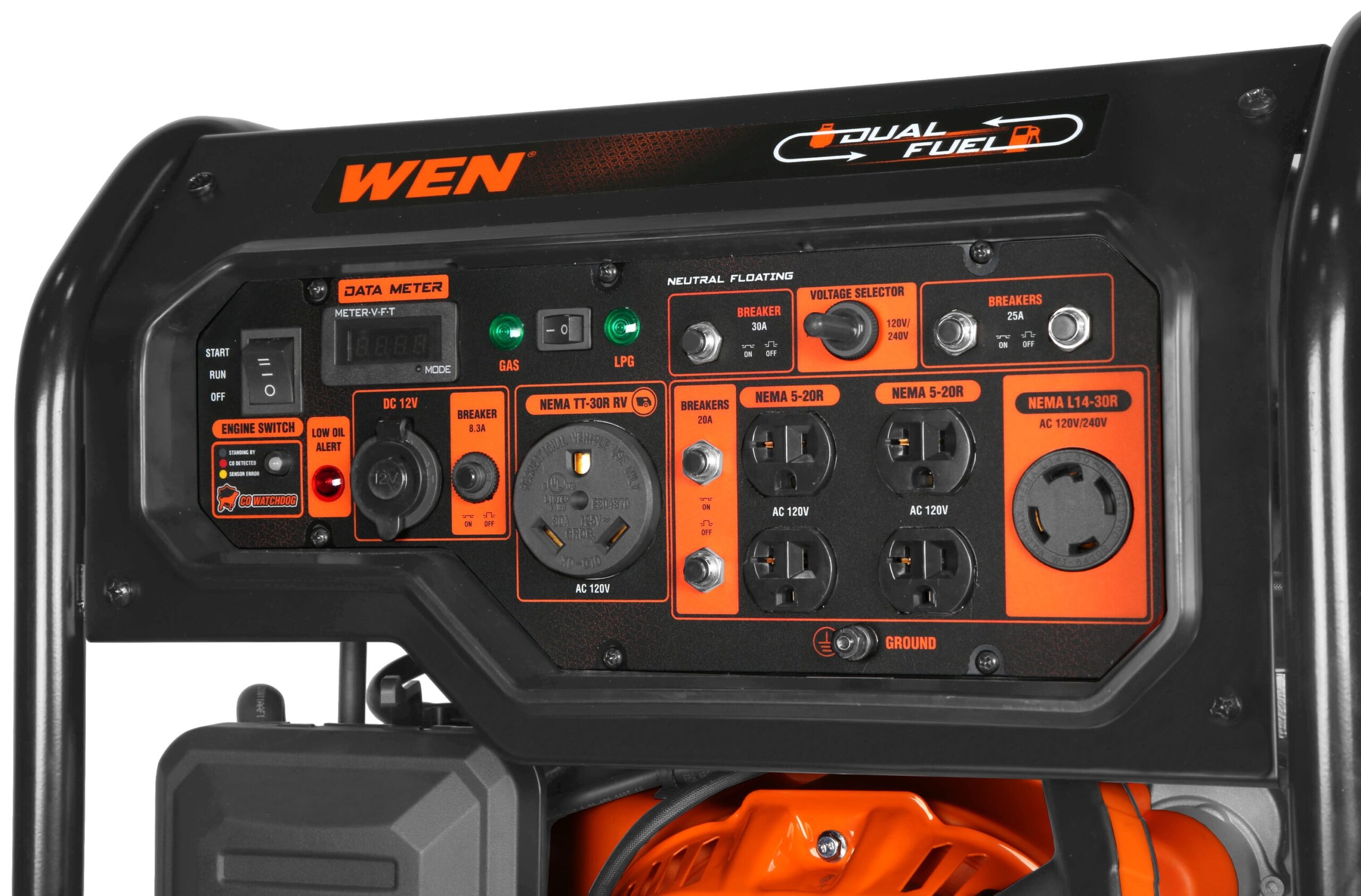 WEN 8000 / 6500 -Watt Dual fuel Portable Generator