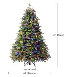 Holiday Living 6-ft Hayden Pine Pre-lit Artificial Christmas Tree with Color Changing LED Lights