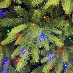 Holiday Living 7.5-ft Slim Parque Pre-lit Artificial Christmas Tree with Color Changing LED Lights