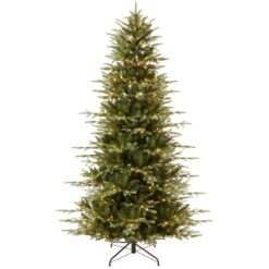 Best Choice Products Pre-Lit Artificial Slim Aspen Noble Fir Christmas Tree w/ Branch Tips LED Lights