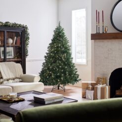 National Tree Company 6.5-ft Pine Pre-lit Artificial Christmas Tree with White Incandescent Lights
