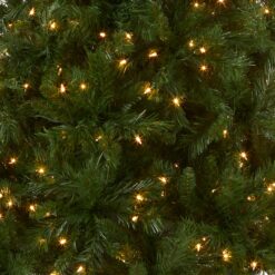 National Tree Company 6.5-ft Pine Pre-lit Artificial Christmas Tree with White Incandescent Lights