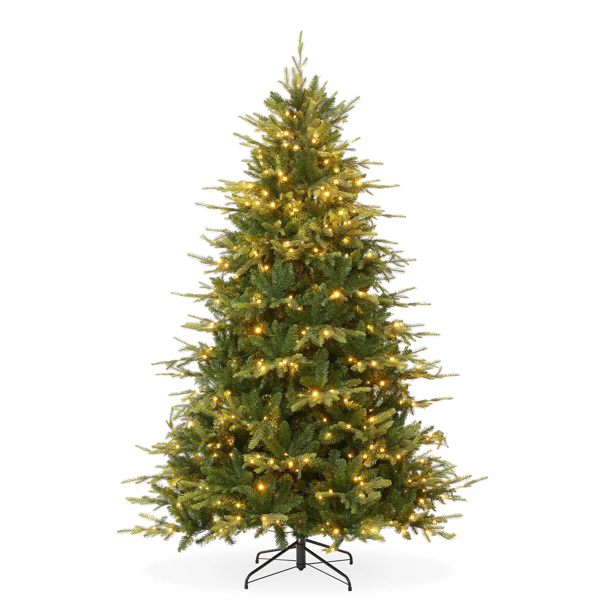 Casafield Pre-Lit Aspen Fir Artificial Holiday Christmas Tree with Stand