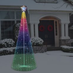 GE 12-ft RGB String Tree with Color Changing LED Lights