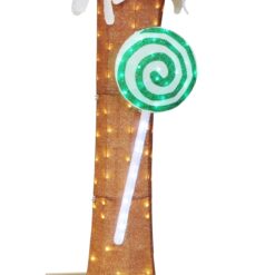 Holiday Living 114-in Freestanding Arch Yard decoration with Multicolor LED Lights