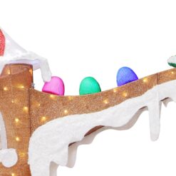 Holiday Living 114-in Freestanding Arch Yard decoration with Multicolor LED Lights