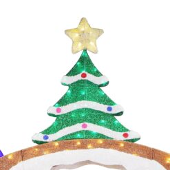 Holiday Living 114-in Freestanding Arch Yard decoration with Multicolor LED Lights