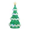 Glitzhome 74.5-in Freestanding Christmas tree Light with White LED Lights