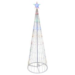 Northlight 72-in Freestanding Christmas tree Light with Multicolor LED Lights