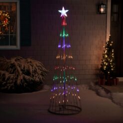 Northlight 72-in Freestanding Christmas tree Light with Multicolor LED Lights