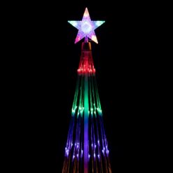 Northlight 72-in Freestanding Christmas tree Light with Multicolor LED Lights