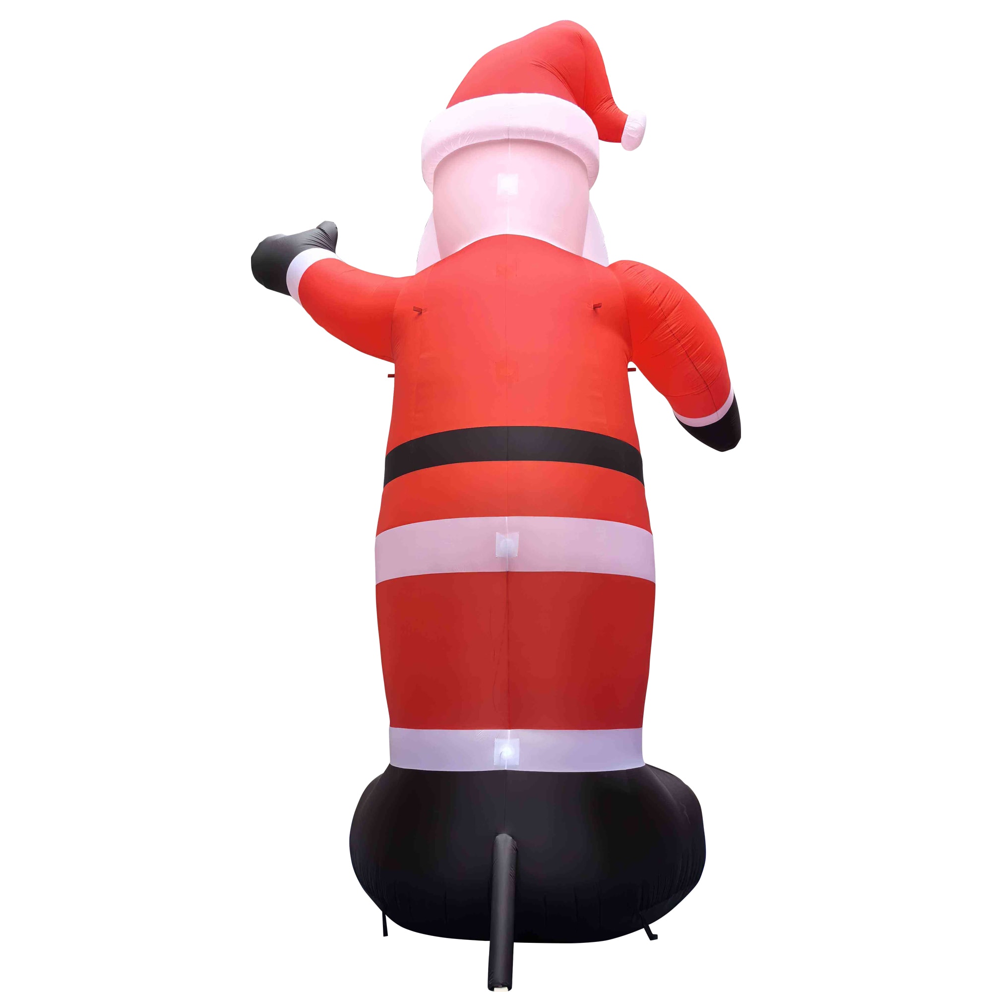 Northlight 240-in Freestanding Santa Inflatable with Clear Incandescent Lights
