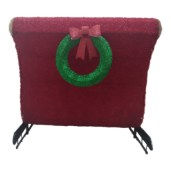 Holiday Living 43.5-in Freestanding Sleigh Yard decoration with Clear LED Lights
