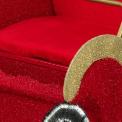Holiday Living 43.5-in Freestanding Sleigh Yard decoration with Clear LED Lights