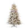 Casafield Pre-Lit Aspen Fir Artificial Holiday Christmas Tree with Stand