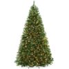 Casafield 9-ft Pre-Lit Realistic Green Spruce Artificial Christmas Tree with Stand