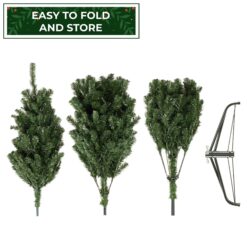 Casafield 9-ft Pre-Lit Realistic Green Spruce Artificial Christmas Tree with Stand
