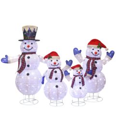 Starfree 47.51-in Freestanding Snowman Yard decoration with White LED Lights