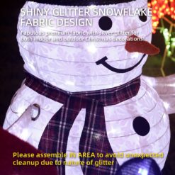 Starfree 47.51-in Freestanding Snowman Yard decoration with White LED Lights
