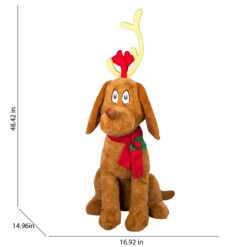 Grinch 4-ft Dr. Seuss Max Musical Animatronic with Batteries Included